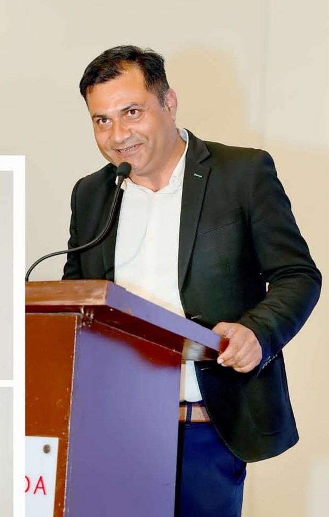 Aarbhav Infra leadership addressing an event